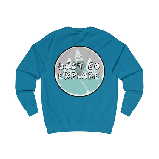 Just Go Explore Mountain Crewneck